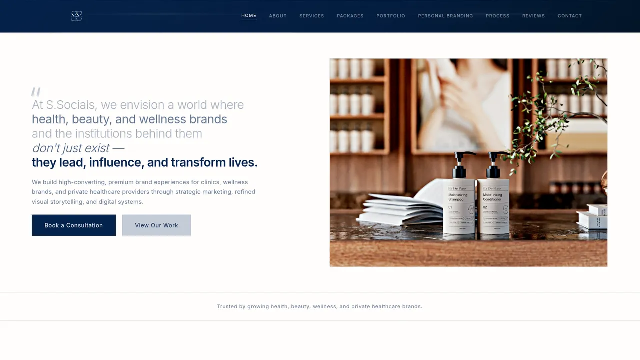 S.Socials — live site